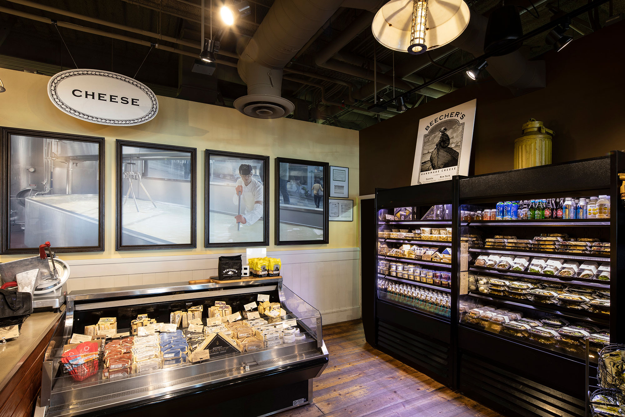 SEA Beecher's Handmade Cheese Interior with Grab-and-Go and Cheese Case