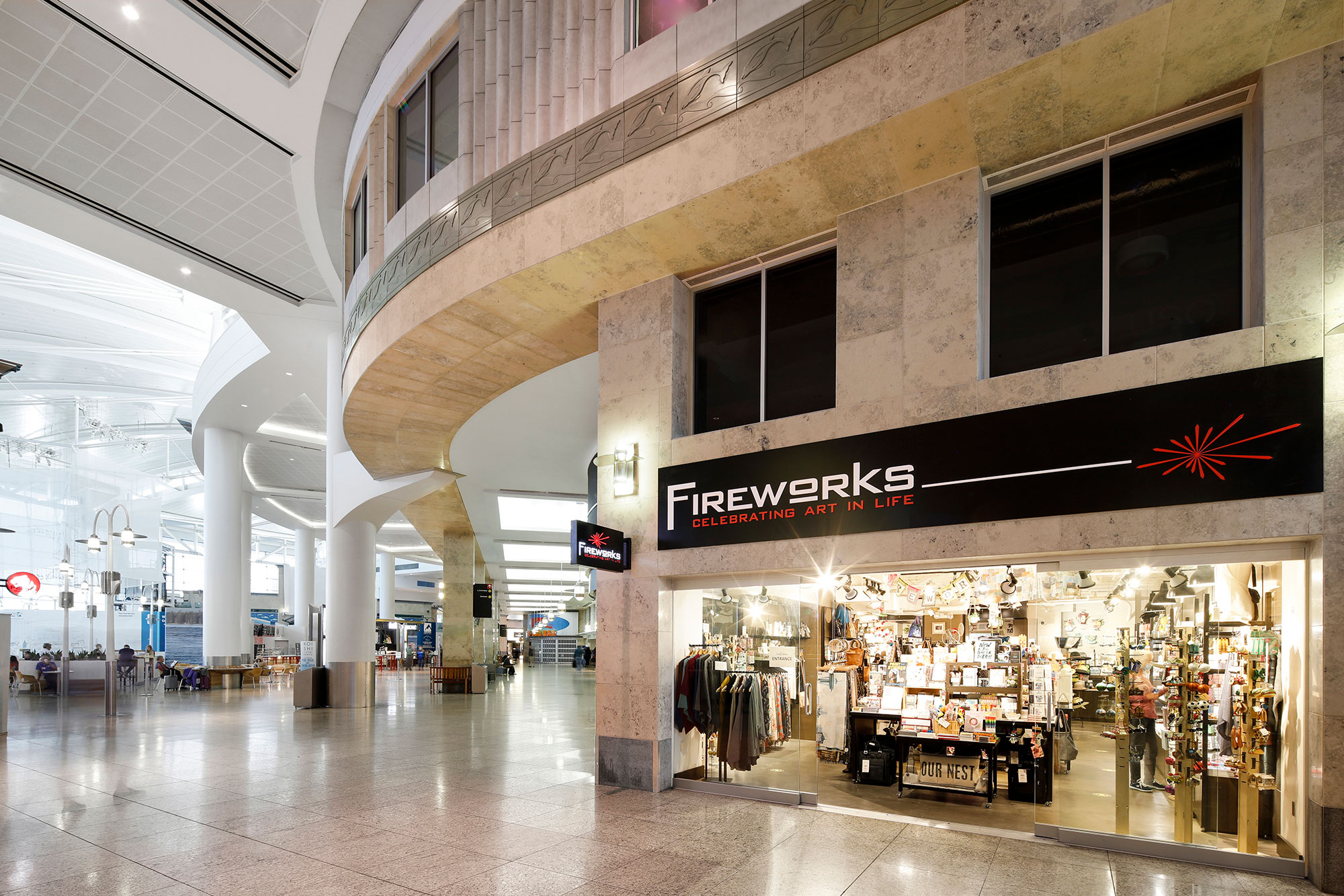 SEA Fireworks (Central Terminal) Exterior with Terminal View