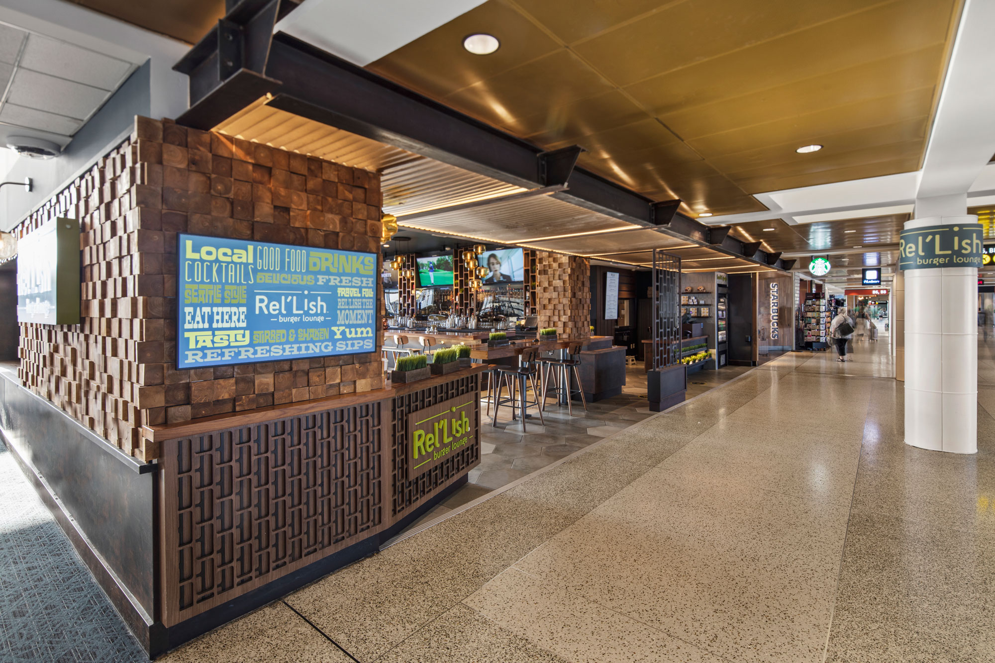 SEA Rel'Lish Burger Lounge Exterior Terminal View