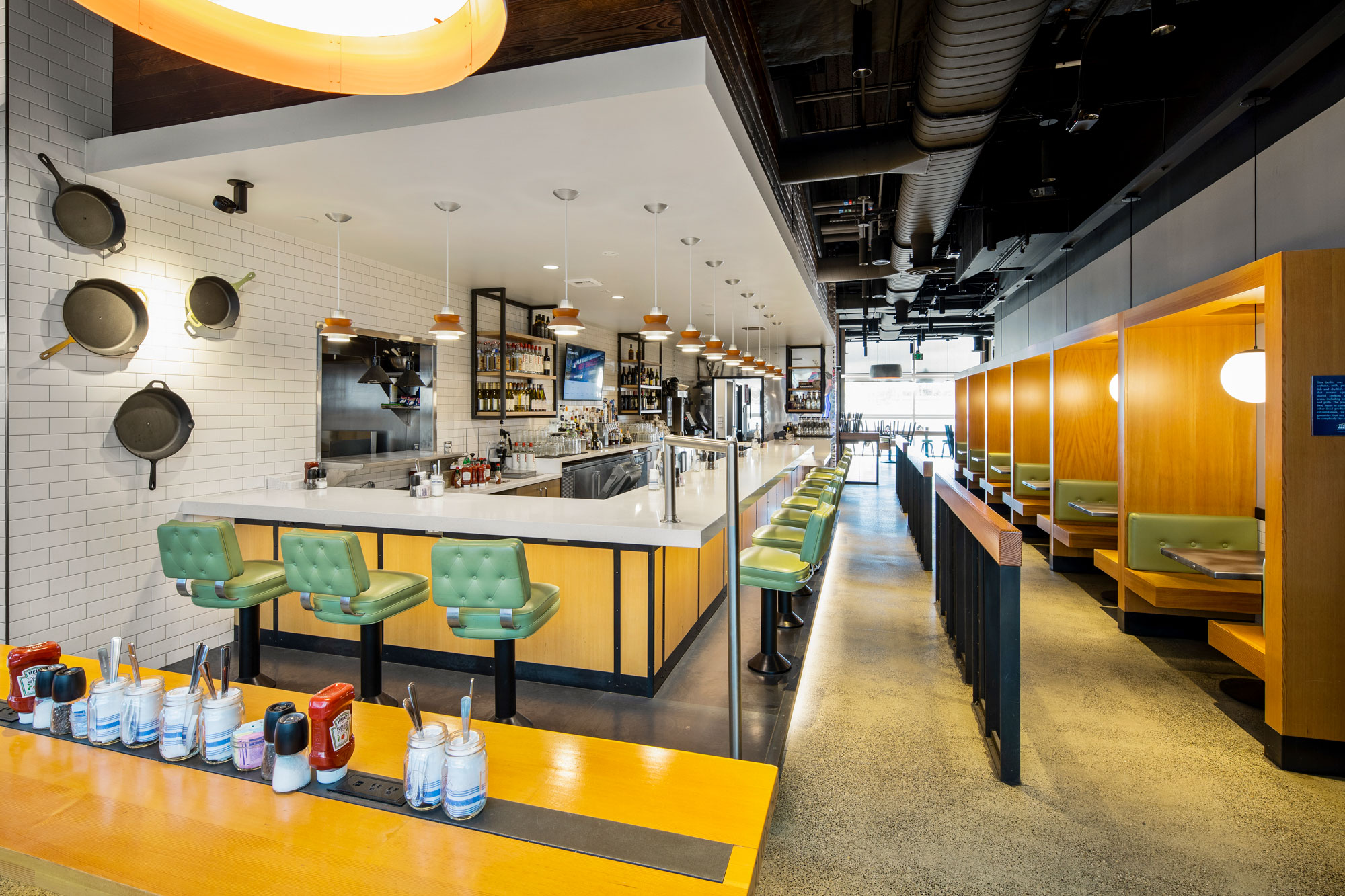 SEA Skillet Interior Restaurant and Bar Seating