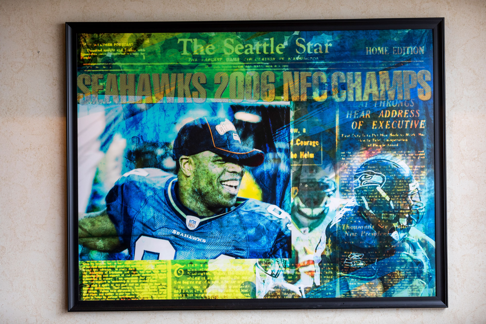 SEA Sports Page Pub Seahawks 2006 NFC Champs Framed Picture
