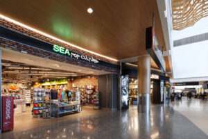 SEA Airport: SEApop Culture and Filson exteriors