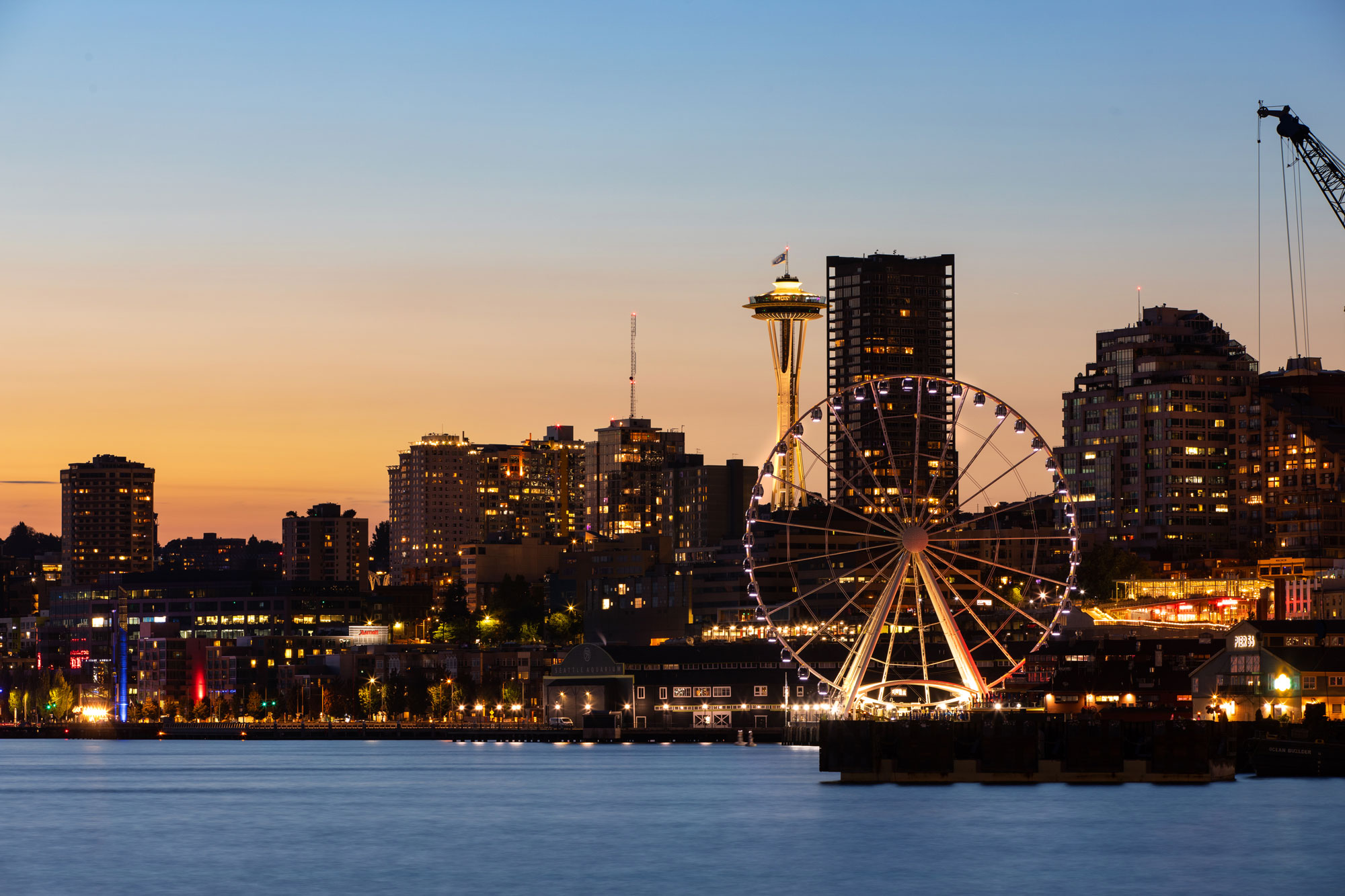 Seattle Skyline at Dusk