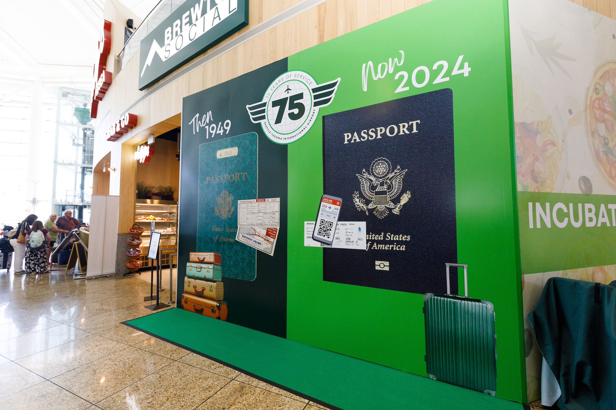 75th Celebration Passport Then & Now