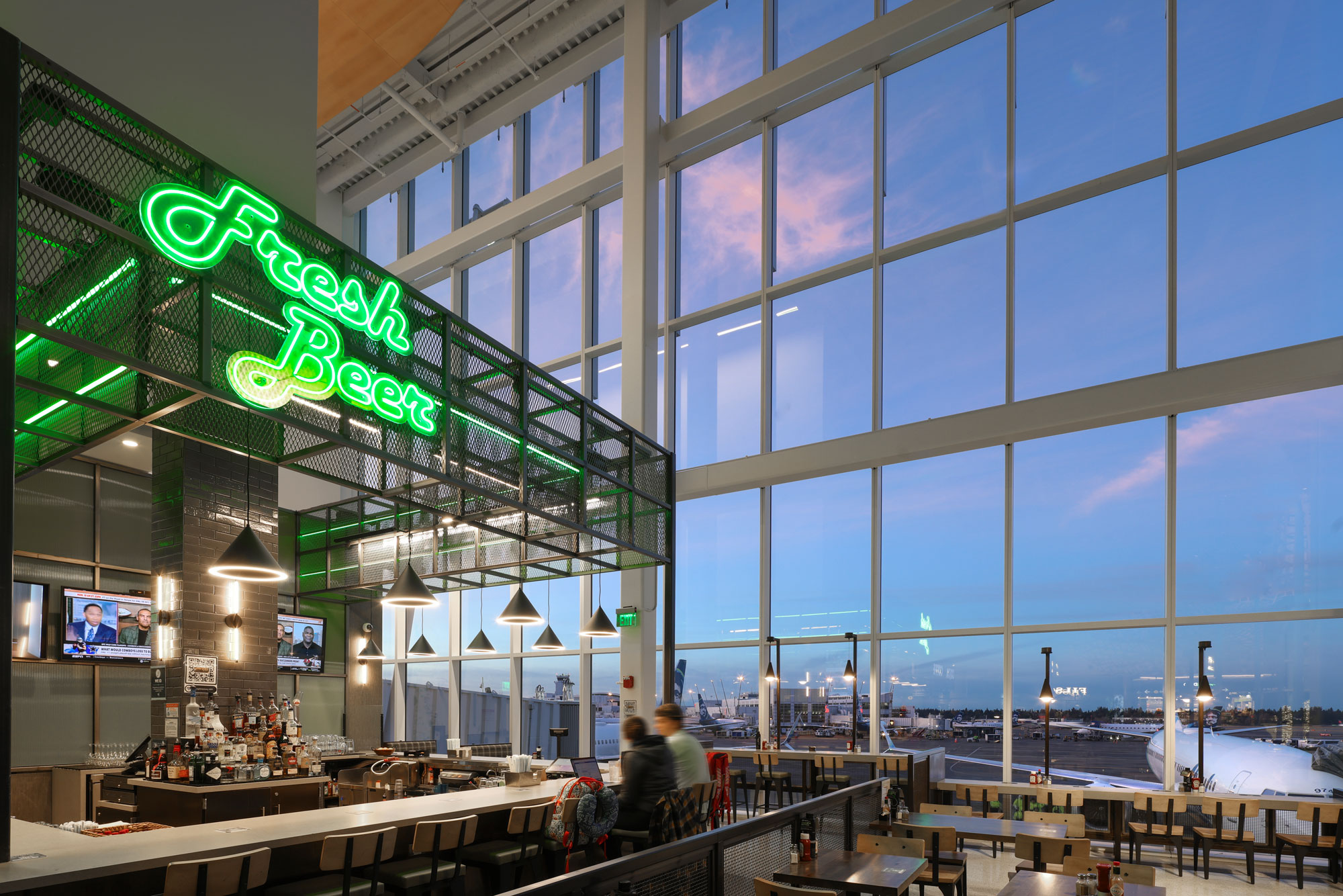 Open Space Tap Room bar and window seating