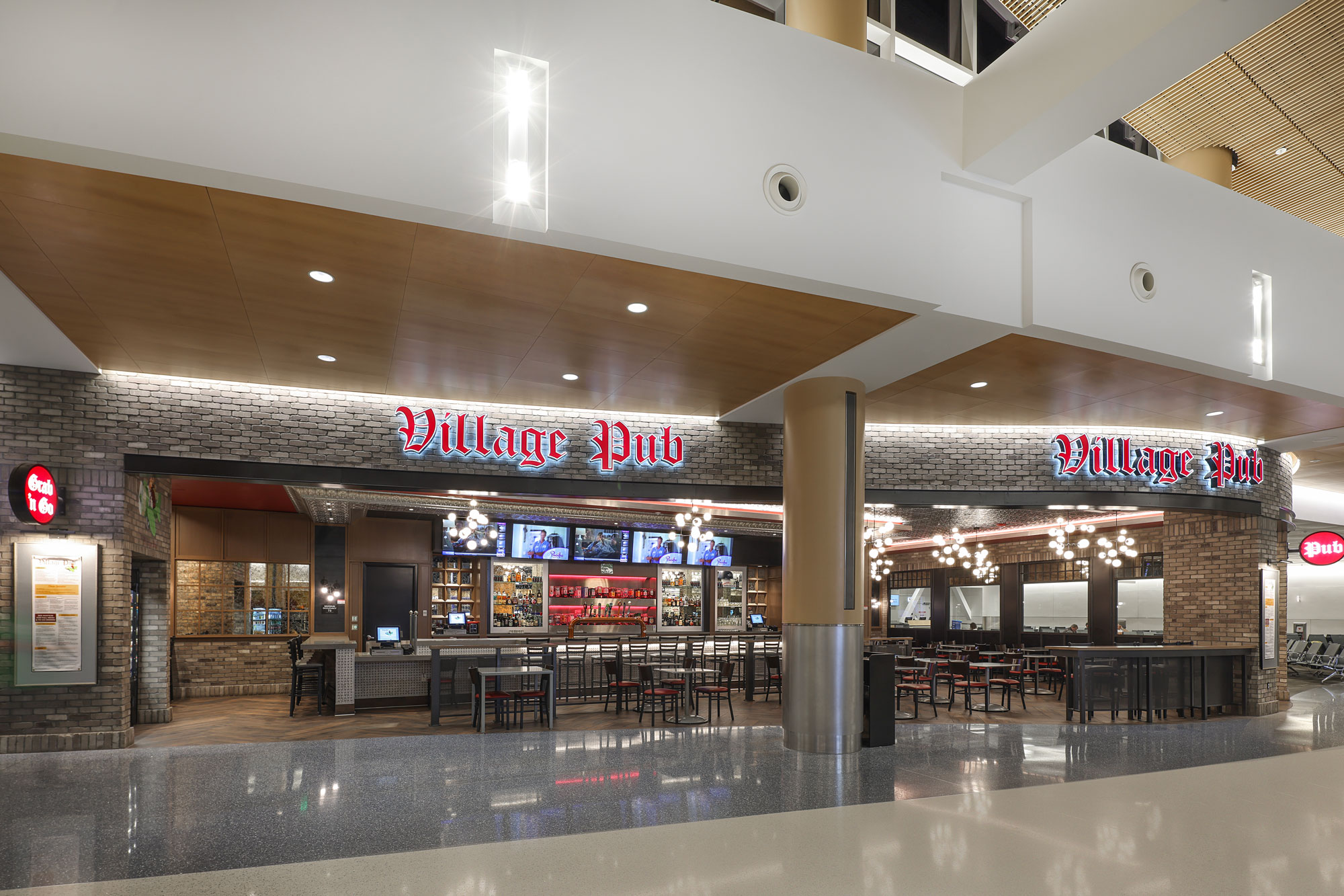Village Pub exterior view from N Concourse