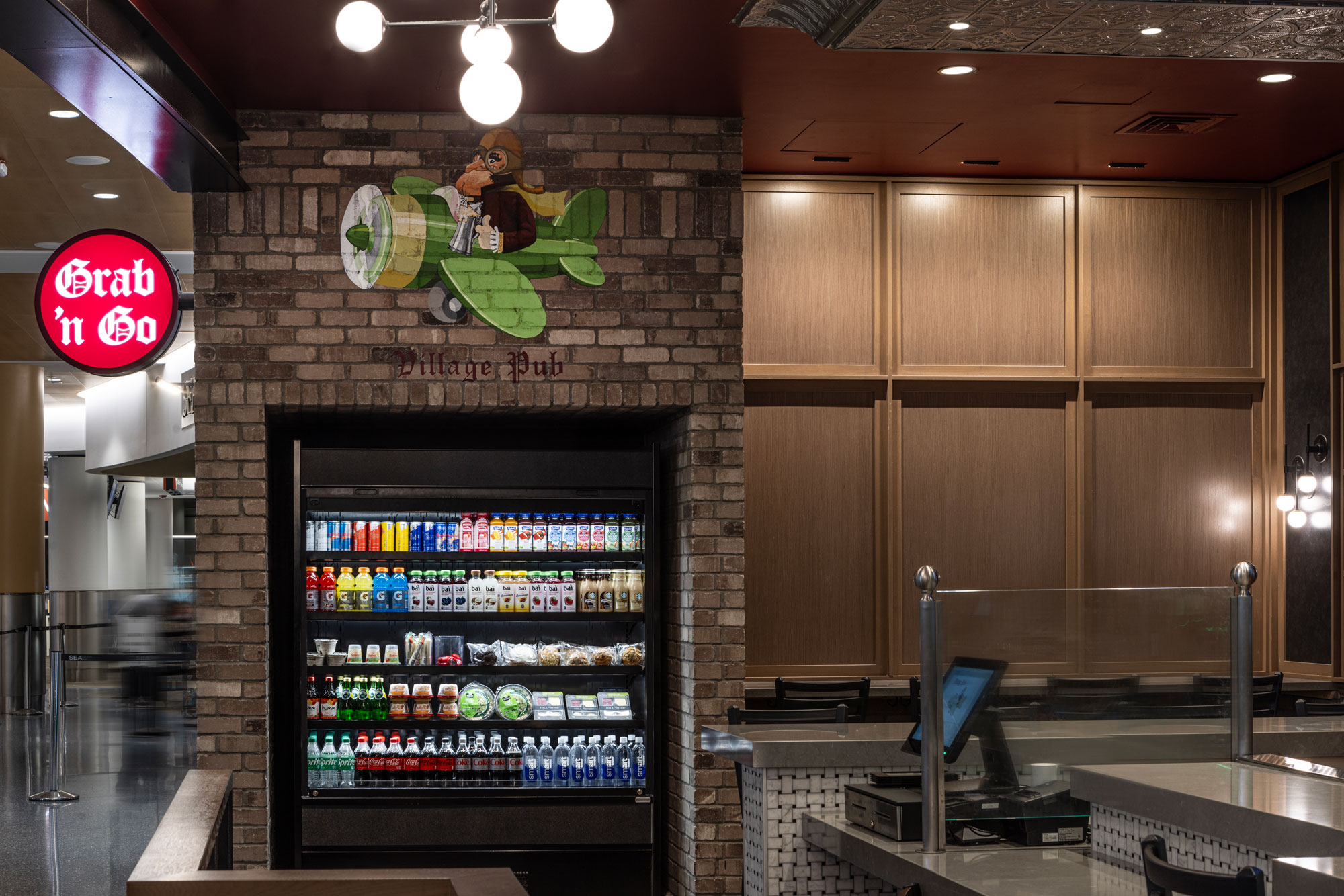 Village Pub Grab 'n Go display