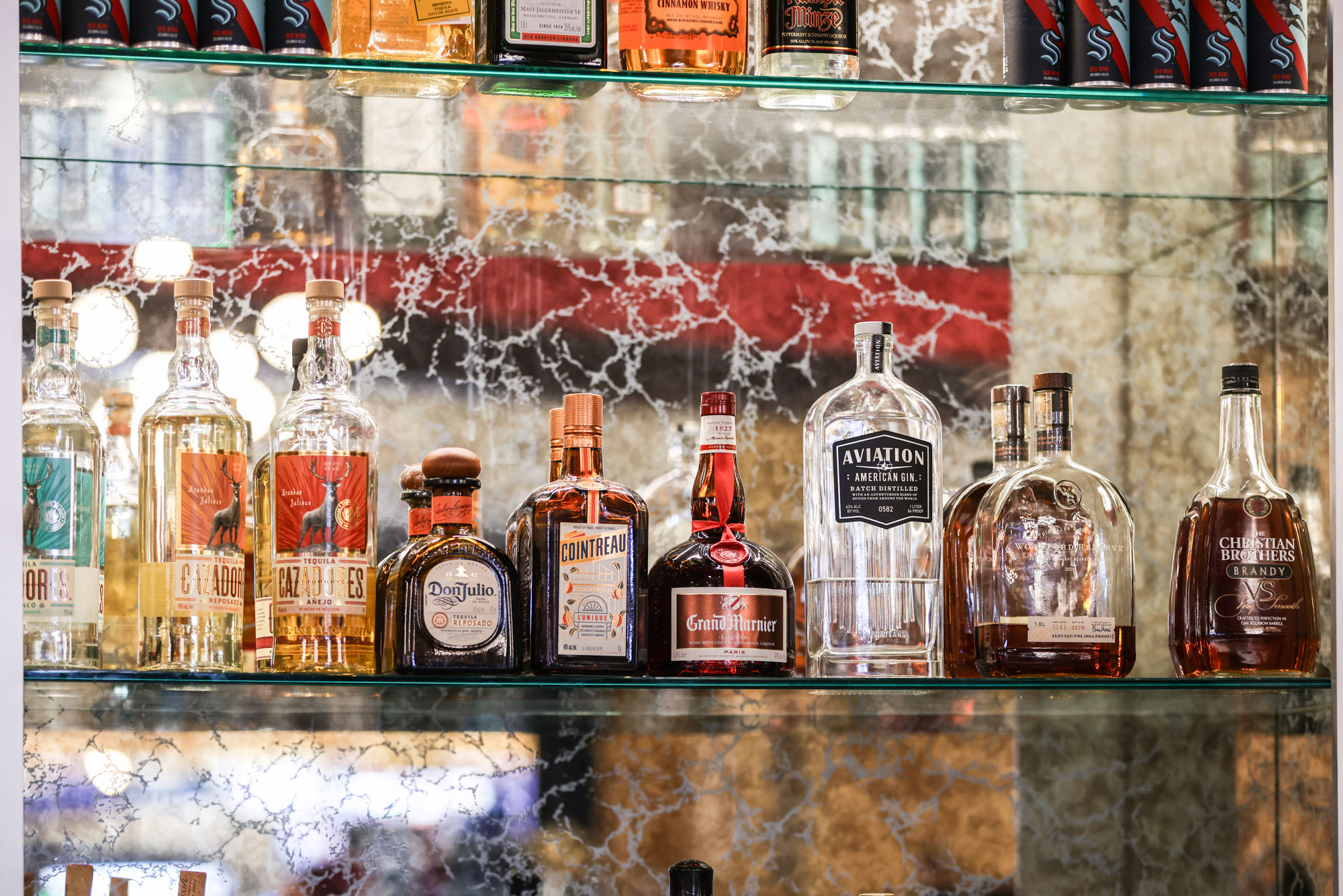 Village Pub liquor display