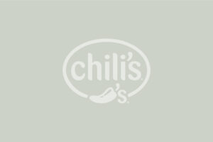 Chili's inverted white logo on green/grey background