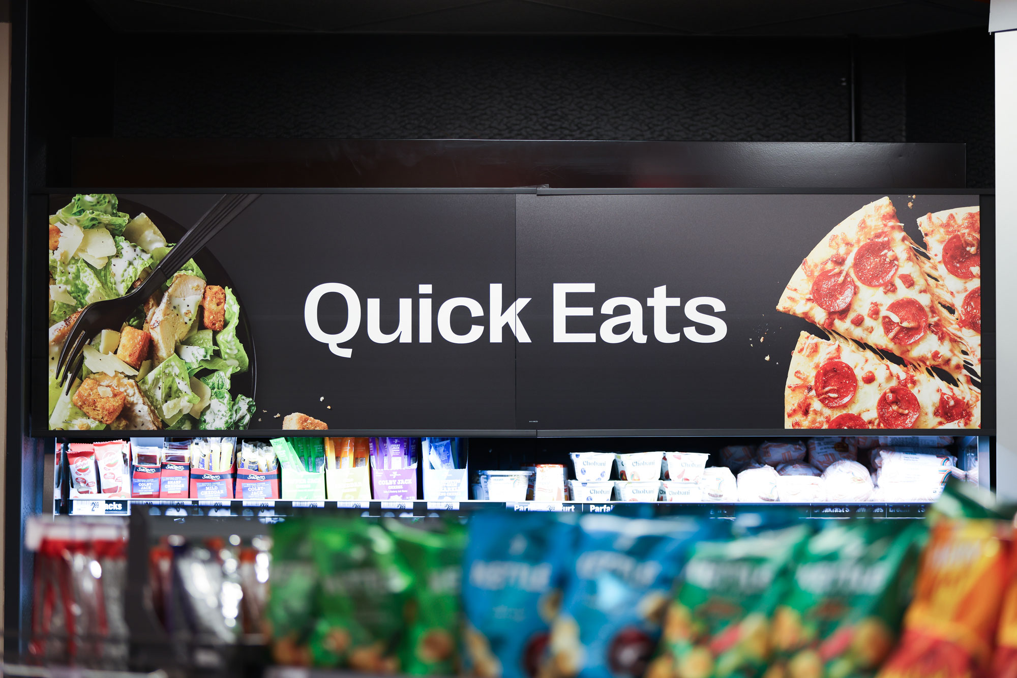 7-Eleven Quick Eats display and signage
