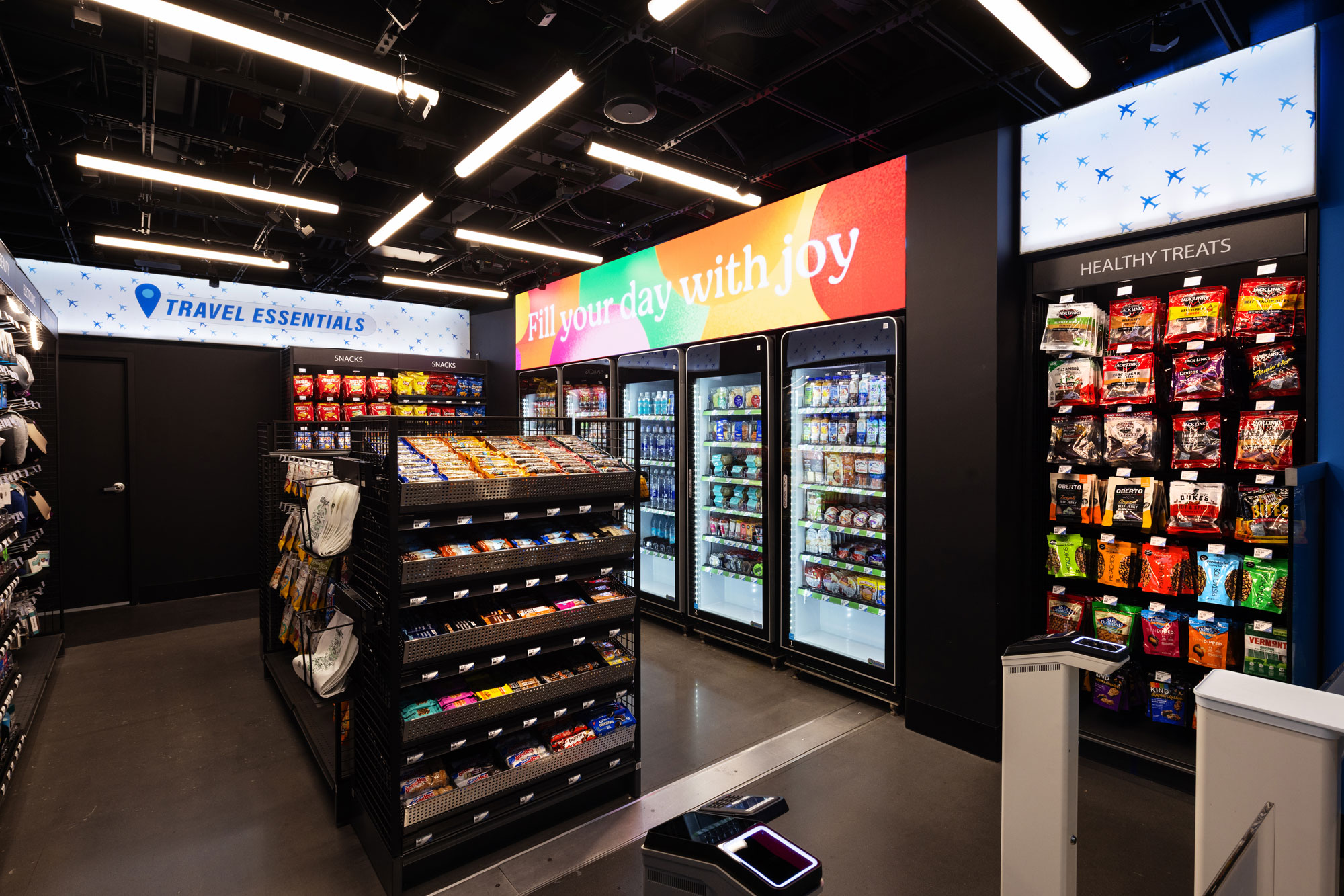 Hudson Nonstop snack and healthy treats display