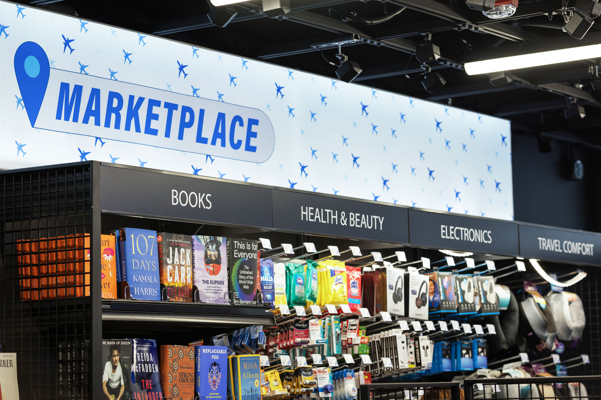 Hudson Nonstop books, health & beauty, electronics, travel comfort display