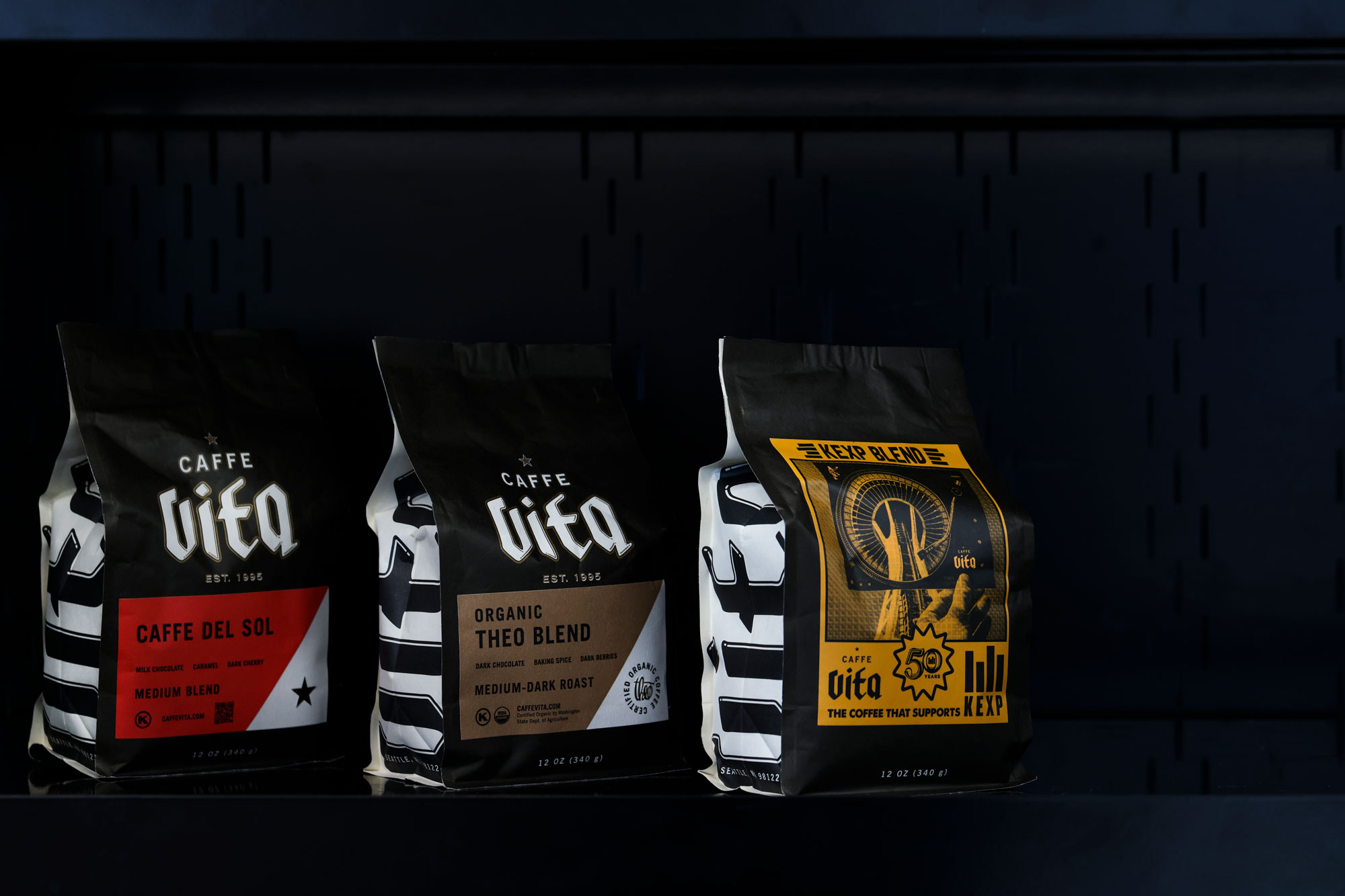 Caffe Vita bags of coffee