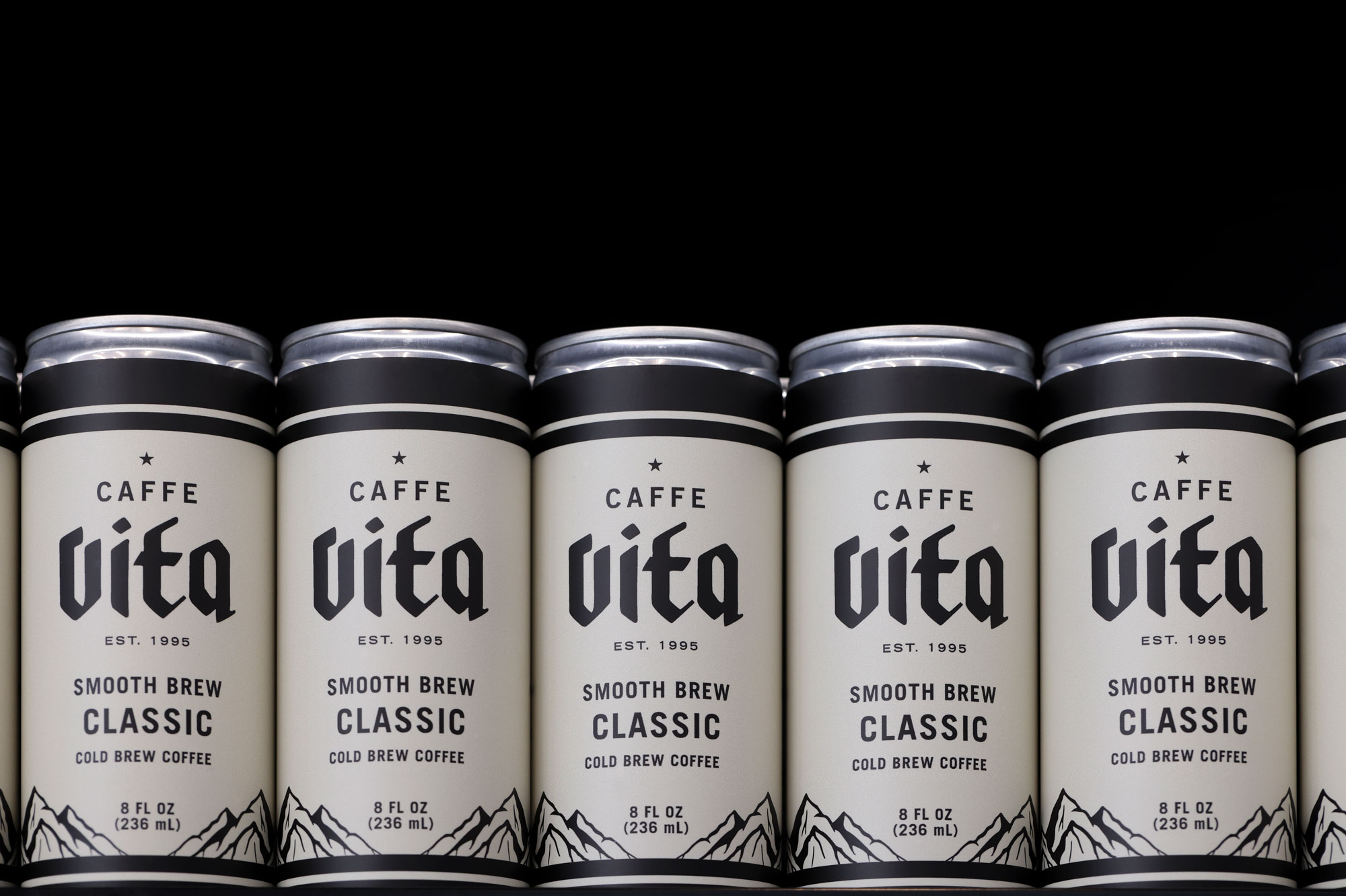 Caffe Vita cans of cold brew coffee