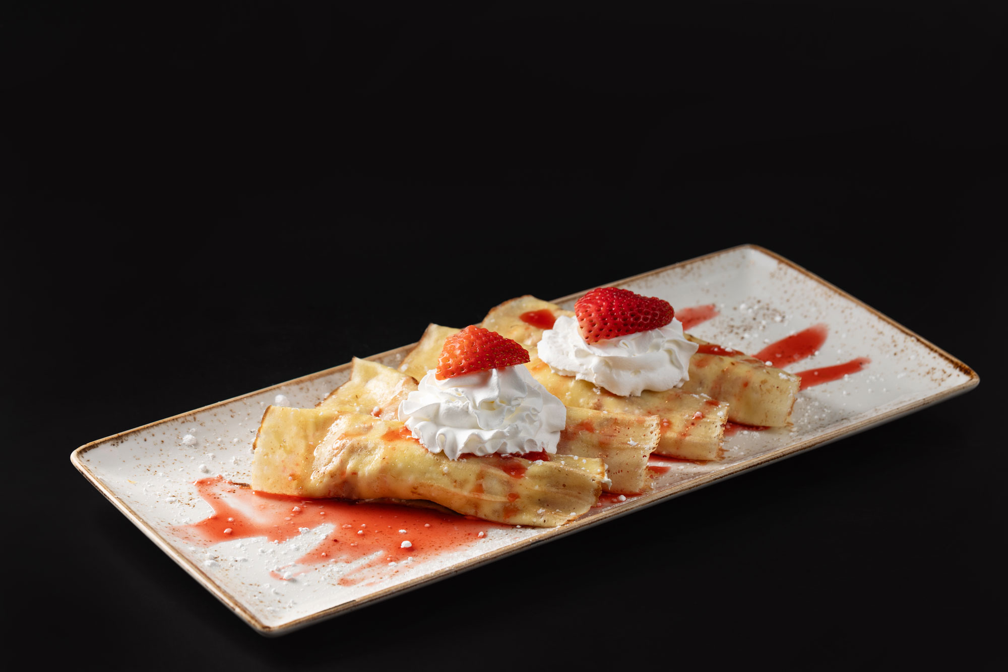 LouLou Market and Bar Strawberry Crepes with whipped cream