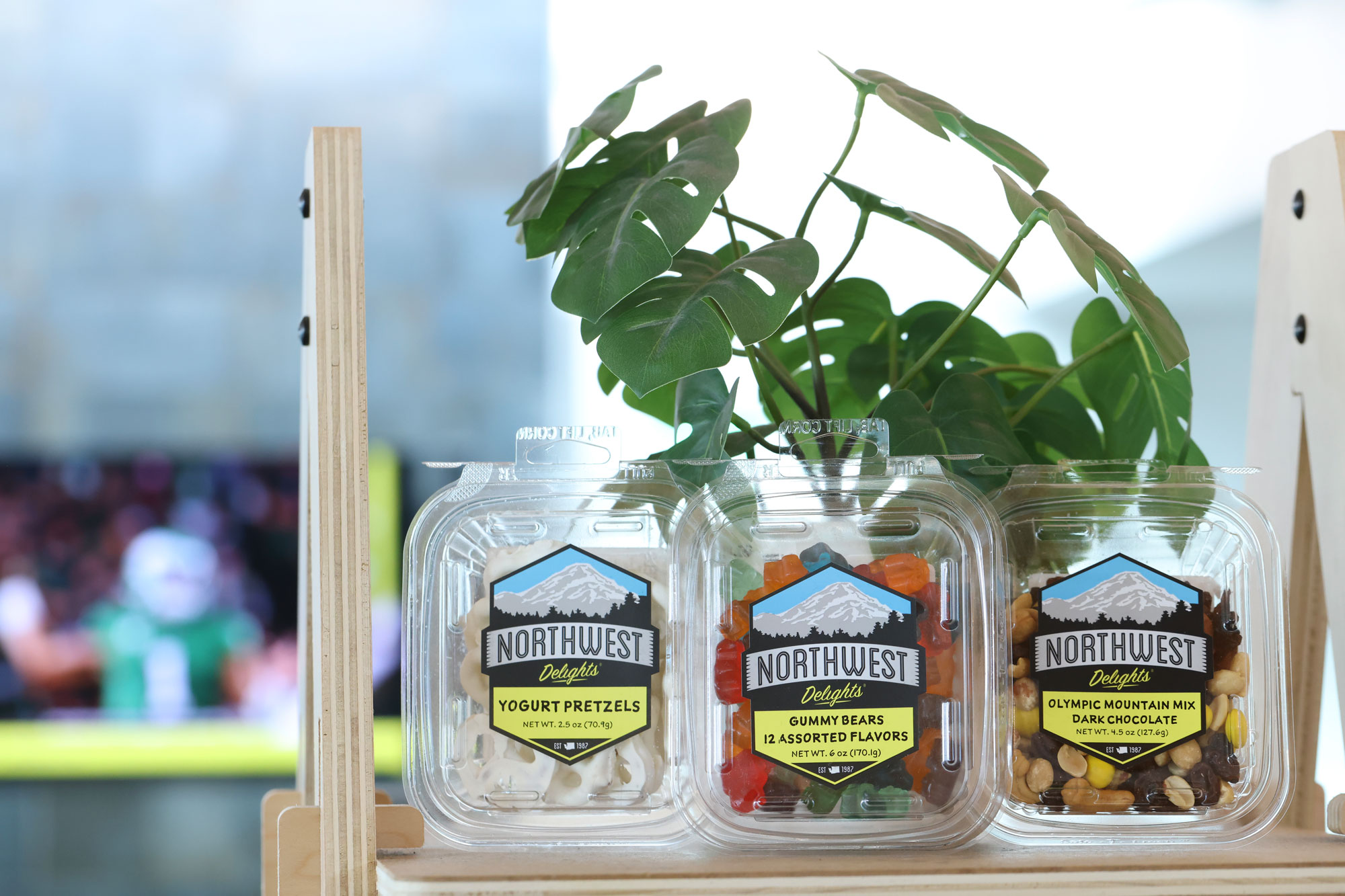 Neighborhood Bubble Tea & Coffee packaged snacks on display