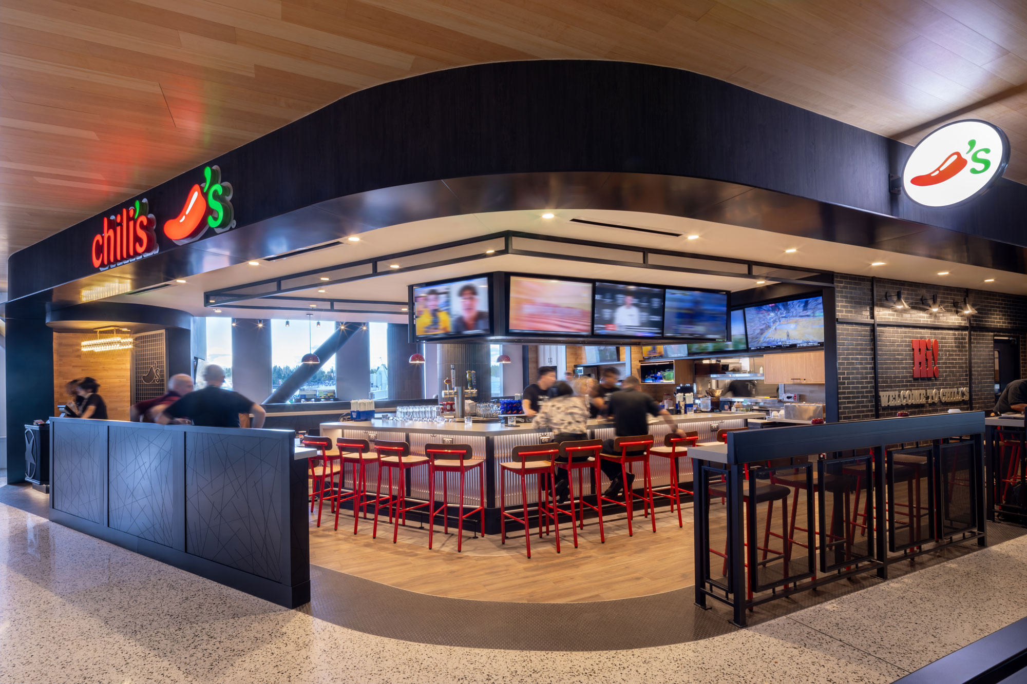 Chili's restaurant exterior close-up
