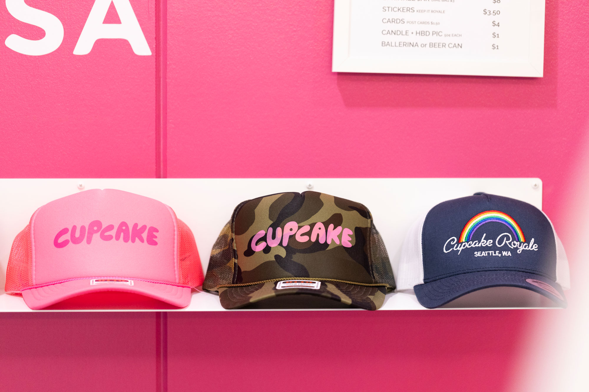 Cupcake Royale baseball caps