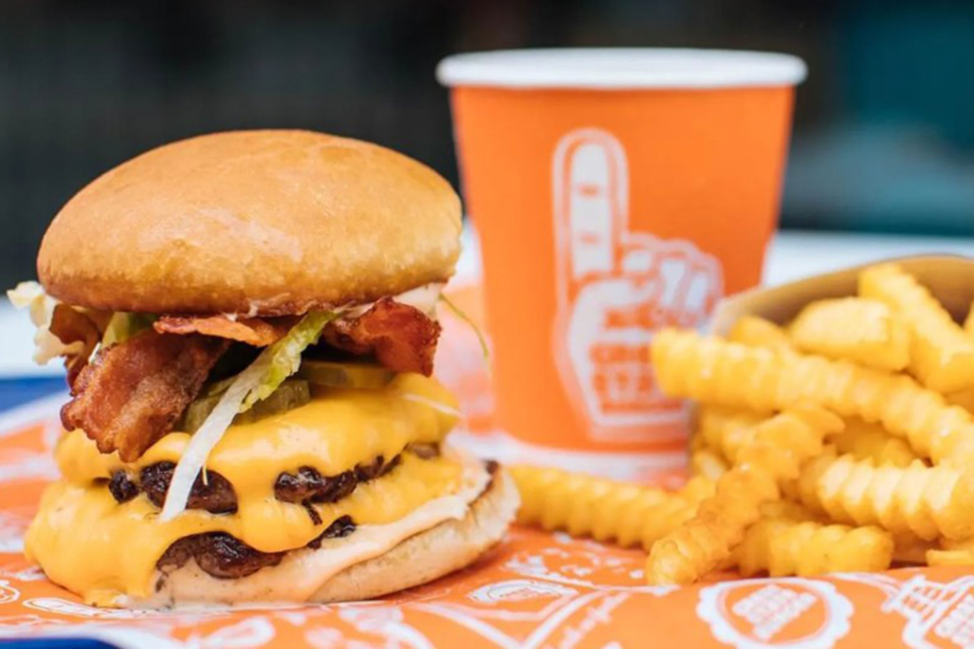 Great State Burger - drink, fries and burger
